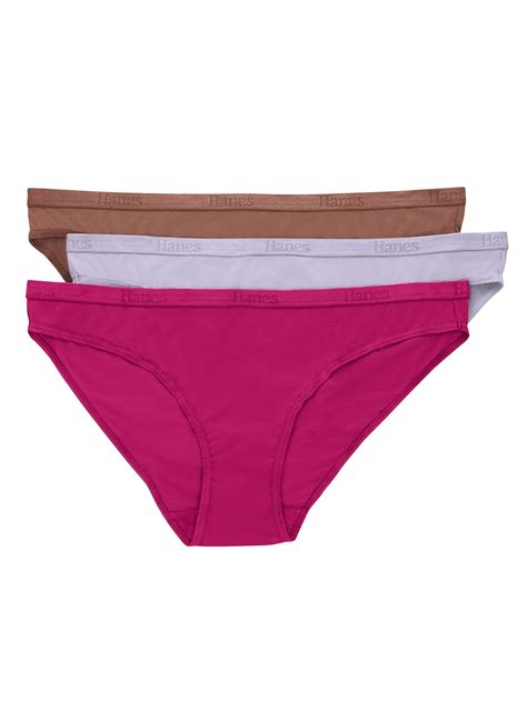 Hanes Women S SuperSoft Low Rise Bikini Underwear 3 Pack Sizes S XXL