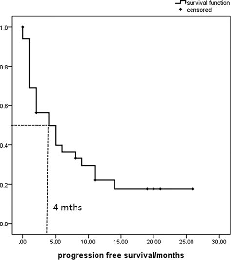 Kaplanmeier Analysis Of The Progression Free Survival Download