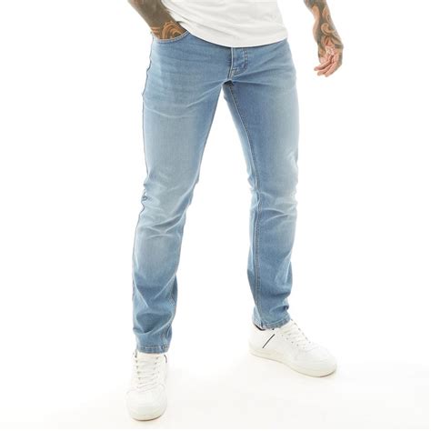 Buy Bench Mens Eddie 22 Slim Fit Jeans Mid Blue Wash