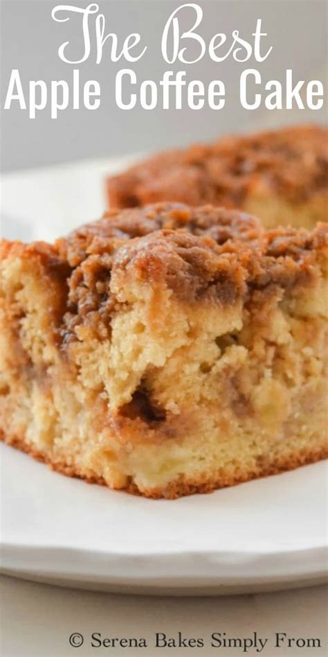 Apple Coffee Cake With Cinnamon Brown Sugar Crumb Serena Bakes Simply