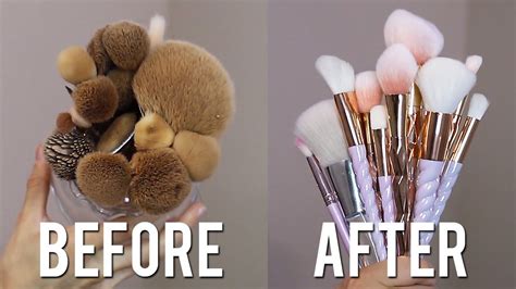 How To Clean Makeup Brushes Youtube