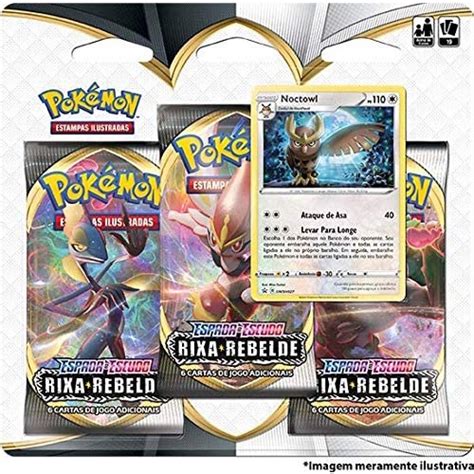 Triple Pack Pok Mon Noctowl Espada E Escudo Rixa Rebelde Submarino