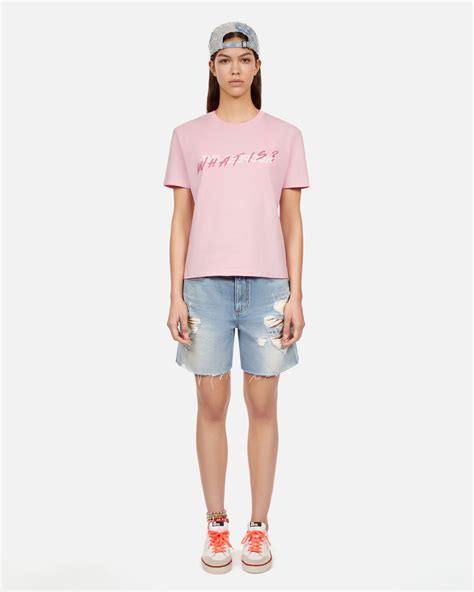 Pink What Is T Shirt With Rhinestones The Kooples US