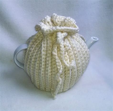 Crochet Tea Cosy Tea Pot Cozy Teapot Cozy In Aran Winter Etsy