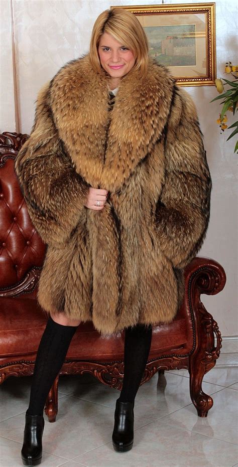 Fur Coats Women Raccoon Fur Coat Fur Coat