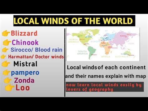 Local Winds Of The World Local Winds Upsc Important Local Winds Of