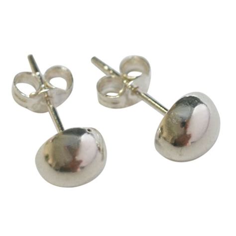 Boucles D Oreilles Demi Boule Argent Achat Vente Boucle D Oreille