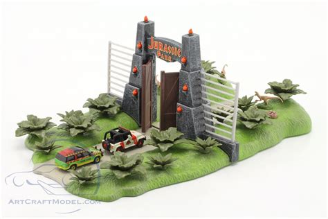 Jurassic Park Th Anniversary Nano Scene With Cars Jada Toys