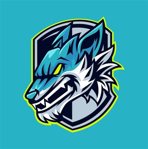 Plantilla De Logotipo De Mascota De Lobo Vectorial Para Esport Y Equipo