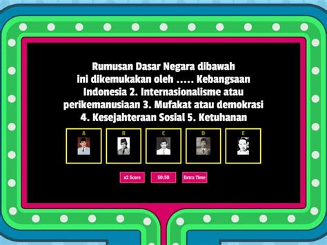 Soal Kuis Ppkn Kelas Xi Kd Materi Pancasila Gameshow Quiz