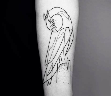 Owl tattoo by Mo Ganji Post 28993 Mo ganji Pequeño tatuaje