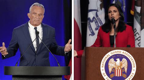 Robert F Kennedy Jr And Tulsi Gabbard Join Donald Trumps Transition Team