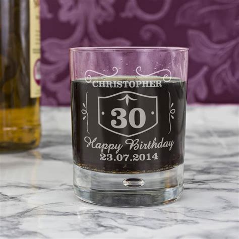 Personalised Birthday Whisky Glass Uk