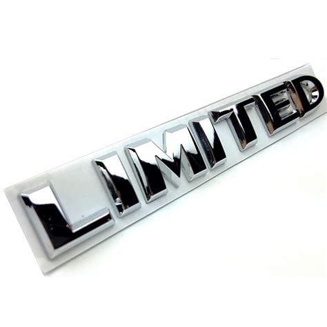 Buy HUAPX 3D Metal Limited Emblem Badges 1Pack OEM Chrome Aluminum