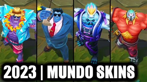 ALL DR MUNDO SKINS SPOTLIGHT 2023 League Of Legends YouTube