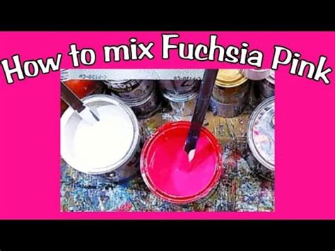 How To Mix Fuchsia Pink Paint Mixing YouTube