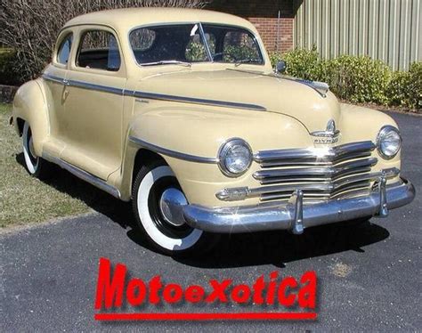 1948 Plymouth Special Deluxe Motoexotica Classic Cars