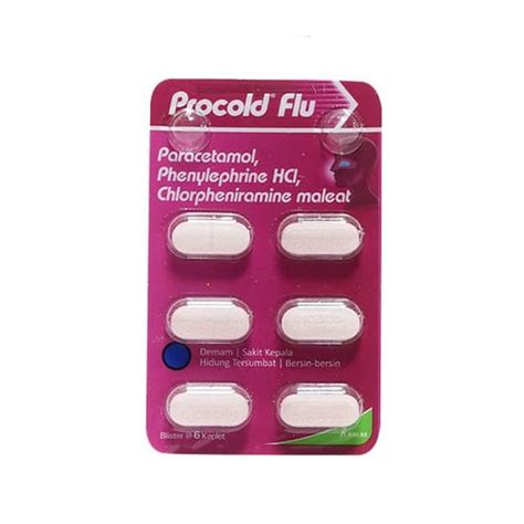 PROCOLD FLU 6 KAPLET Harga Efek Samping Kegunaan Dan Aturan Pakai