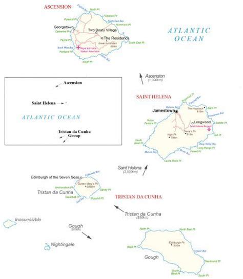 Map of Saint Helena - GIS Geography