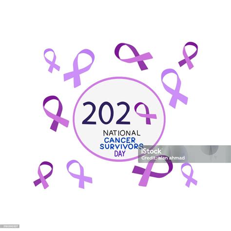 National Cancer Survivors Day June 2 Stock Illustration Download Image Now Alertness