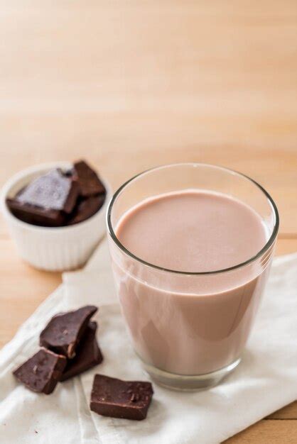 Premium Photo Glass Of Chocolate Milk