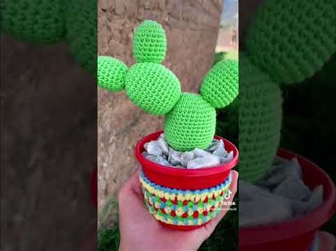 Cactus Tejido En La T Cnica De Amigurumis Youtube