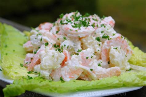 Shrimp Potato Salad Ensalada De Papas Con Camarones