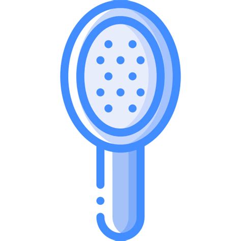 Hair Brush Basic Miscellany Blue Icon