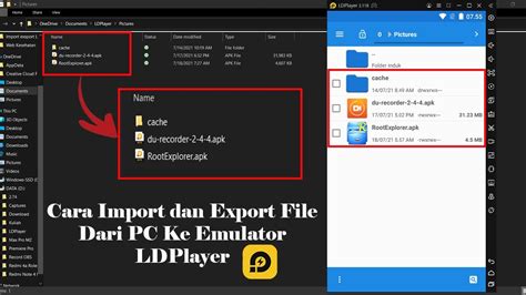 Cara Import Dan Export Files Dari Pc Laptop Ke Emulator Ldplayer