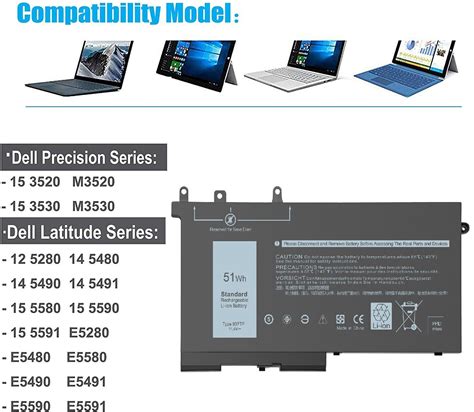 Ftf Xpc Battery For Dell Latitude