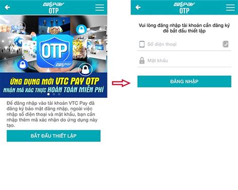 VTC Pay OTP App Ứng dụng nhận mã xác thực miễn phí Cổng thanh toán