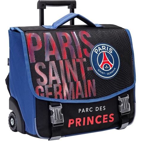 Cartable scolaire à roulettes PSG Collection officielle PARIS SAINT