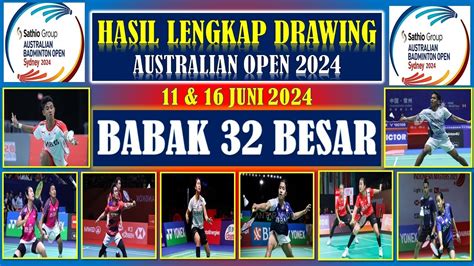 Hasil Drawing Australian Open Jafar Aisyah Vs Pramudya Nozomi