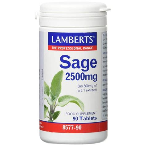 Comprar Lamberts Salvia Mg Comprimidos Al Mejor Precio