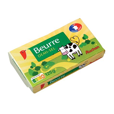 AUCHAN Beurre Demi Sel 125g Pas Cher Auchan Fr