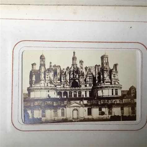 CHÂTEAU DE CHAMBORD PHOTO CDV ANCIENNE 1880 Albumen PHOTOGRAPHIE EUR 14