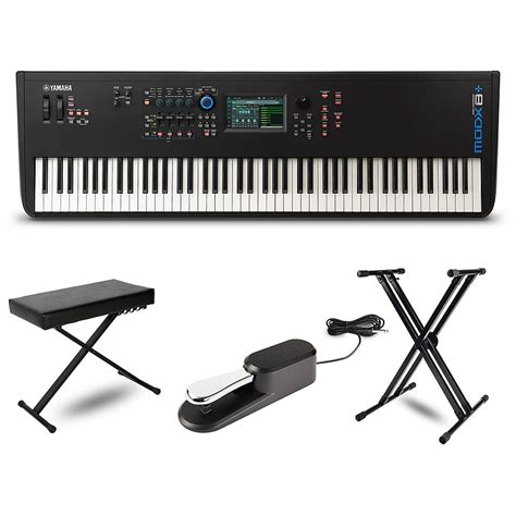 Yamaha Modx Synthesizer With Stand Bench And Sustain Pedal Walmart