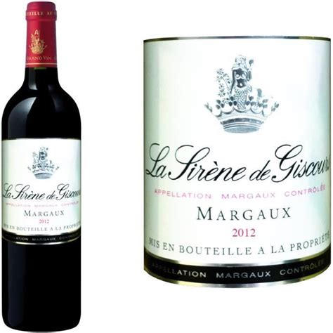 Sir Ne De Giscours Margaux Vin Rouge X La Cave Cdiscount