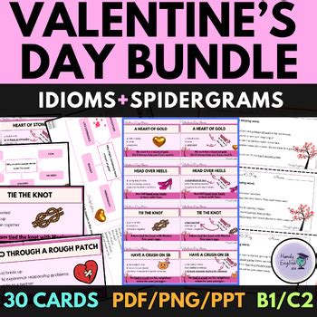 Valentine S Day Idioms Flashcards Vocabulary Speaking Writing Activity