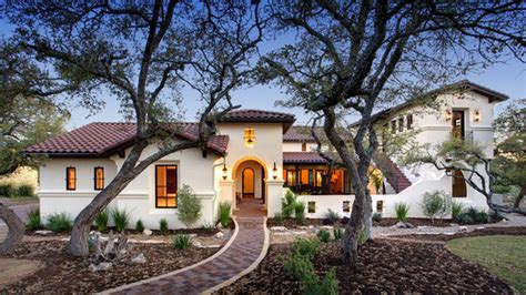 Spanish Hacienda - Mediterranean - House Exterior - Austin - by Geschke ...