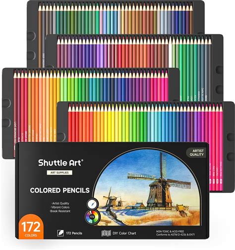 Shuttle Art Colouring Pencils Soft Core Coloured Pencils Set For