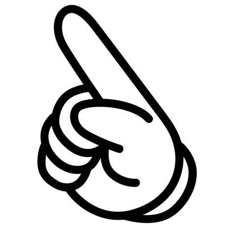clip art finger point 2