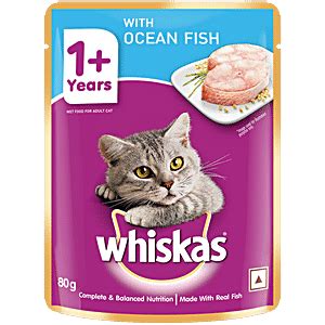 Buy Whiskas Wet Cat Food Ocean Fish For Adult Cats 1 Year Online