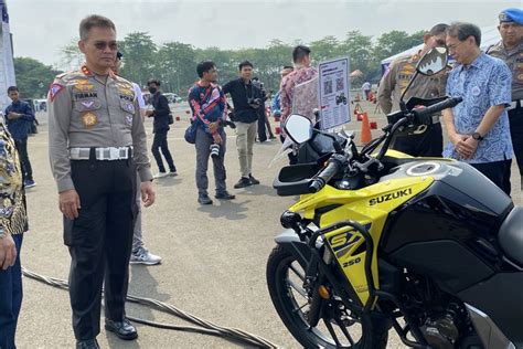 Foto Kakorlantas Kepincut Suzuki V Strom 250SX Bakal Jadi Motor Dinas