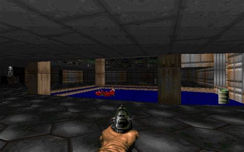 E M Hangar Doom Screenshot This Is A Screenshot Of A Game In The