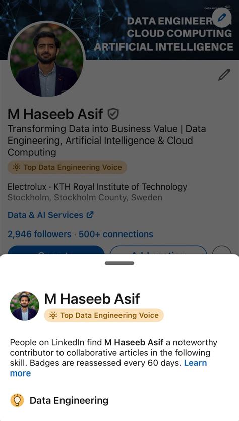 haseeb asif  linkedin dataengineering topdataengineeringvoice