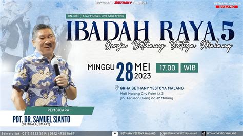 Ibadah On Site Tatap Muka Gereja Bethany Yestoya Mei