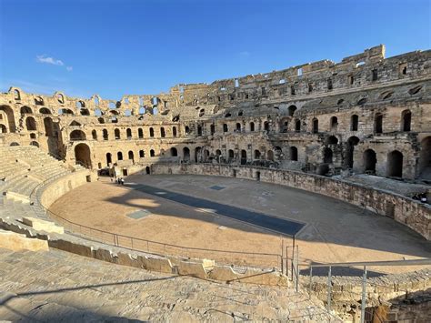 The Amphitheatre Of El Jem Built Around AD 238 In Thysdru Flickr