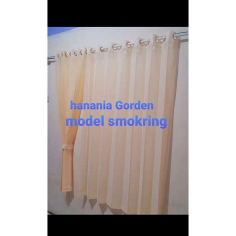 Jual Vitrase Polos Model Smokring Vitrase Motif Salju Semokring Vitrase