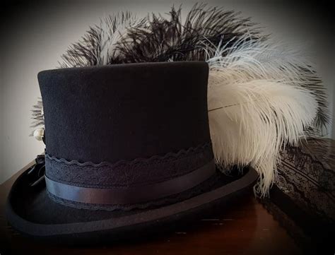 Stevie Nicks Inspired Top Hat Black 100% Wool SISTERS of the - Etsy